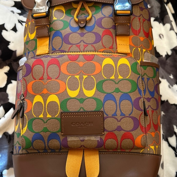 Multicolor coach backpack main image 4